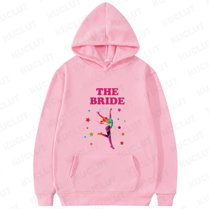 Dancing Queen Street Hoodie Fashion Team Bride Squad Sweatshirt Fleece Hooded Top Bachelorette Wedding Party Women Evjf Hoodies