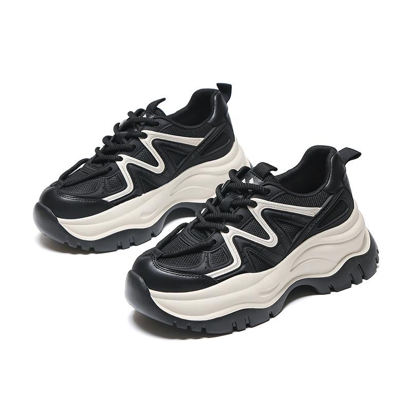 Spring and Summer New Brand Platform Dad Shoes Women's Retro Versatile Korean Version Sports Shoes Casual Niche Girls Running Shoes