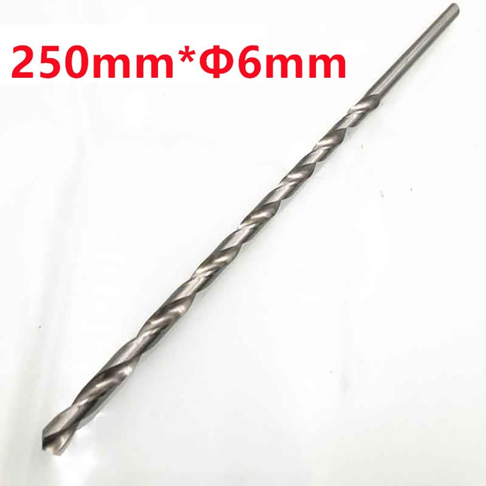 1Pcs Diameter 2-6mm Extra Long Drill Bit HSS Steel Length 160-300mm Drilling Tool Straight Shank Power Tool