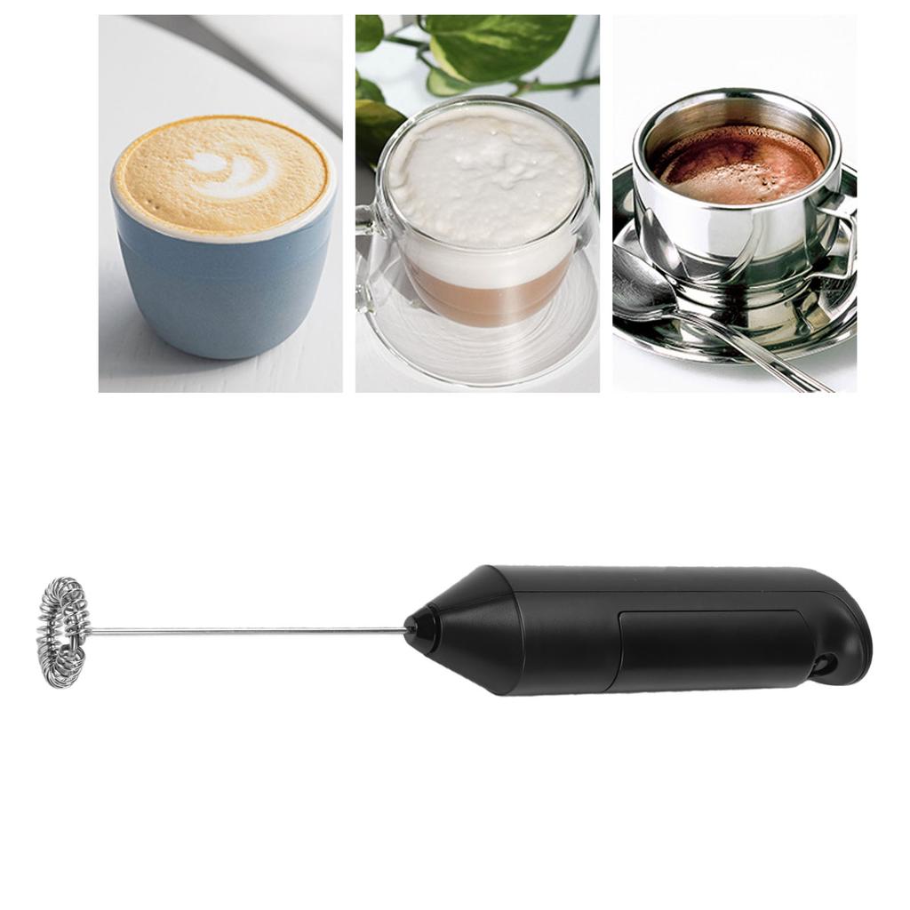 Electric Milk Frother Handheld Battery Operated Multi Purpose Foam Maker for Coffee and Hot Chocolate