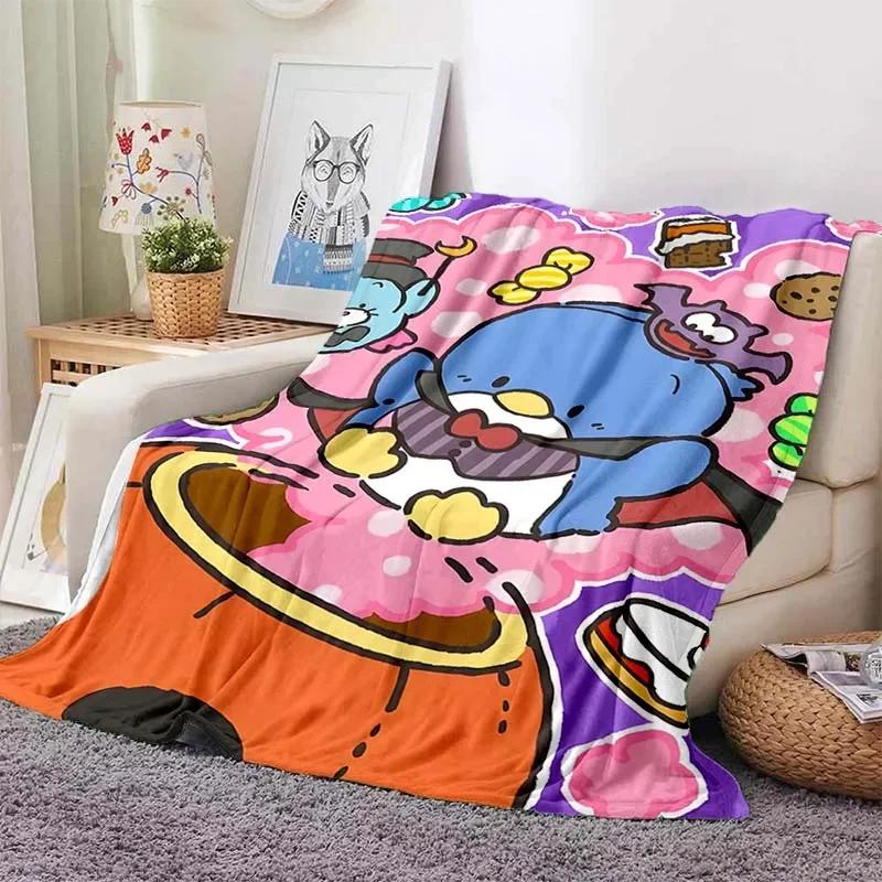 6 Sizes Tuxedo Sam Blanket Japanese Style Soft Flannel Throw Fluffy Bed Comfortable Home Four Season Warm Blanket Baby Gift
