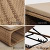 Rattan Outdoor Lounge Chair for Pool, Beach, or Balcony