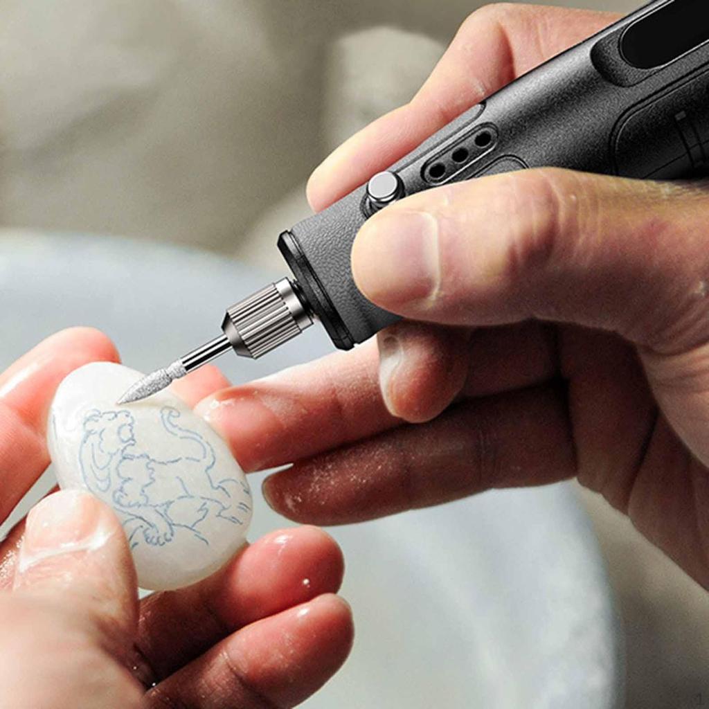 Mini Cordless Rotary Tool 5 Speeds Adjustable Accessories USB Rechargeable Electric Pen for Sanding