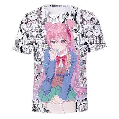 Anime Happy Sugar Life 3D Print T-shirt Women and Men O-Neck Tee Tops Summer Casual Fashion High Quality Unisex Clothing Tops