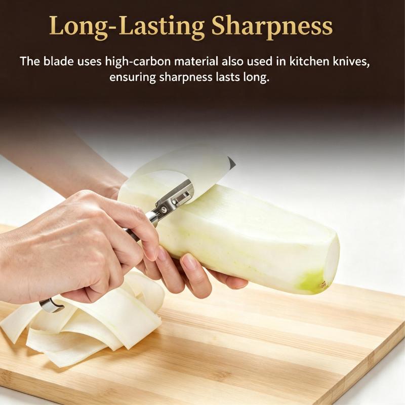 KAI Peeler Vegetable Peeler Seki Magoroku Vertical Long Peeler Made in Japan Silver DH3302