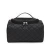 PU Leather Sewing Makeup Bag Multifunctional Women's Cosmetic Bag Portable Women Wash Bag with Zipper Large Capacity Storage Bag