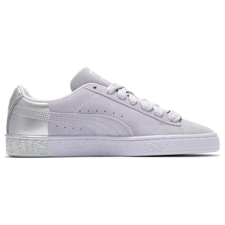 New Puma Suede Light Purple Silver 398306-03