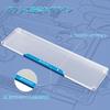 MAMBASNAKE Keyboard Wrist Rest CNC Aluminum Alloy Acrylic 87 Keys Transparent Material Smooth Surface Frosted Design Ergonomically Reducing Fatigue