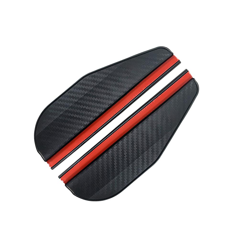

Universal Car Rearview Mirror Rain Eyebrow Carbon Fiber Sun Visor Shade Cover Auto Rear View Mirror Rainy for Car Accessories углеродного волокна черного