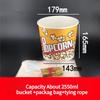 Large Capacity Popcorn Bucket Disposable Food Grade Paper Bucket Thickened Packag Box for Cinemas Oil Proof and Leak Proof Snack Packaging Container
