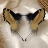 Furry Creature Ears Cosplay Headband Soft Ear with Golden