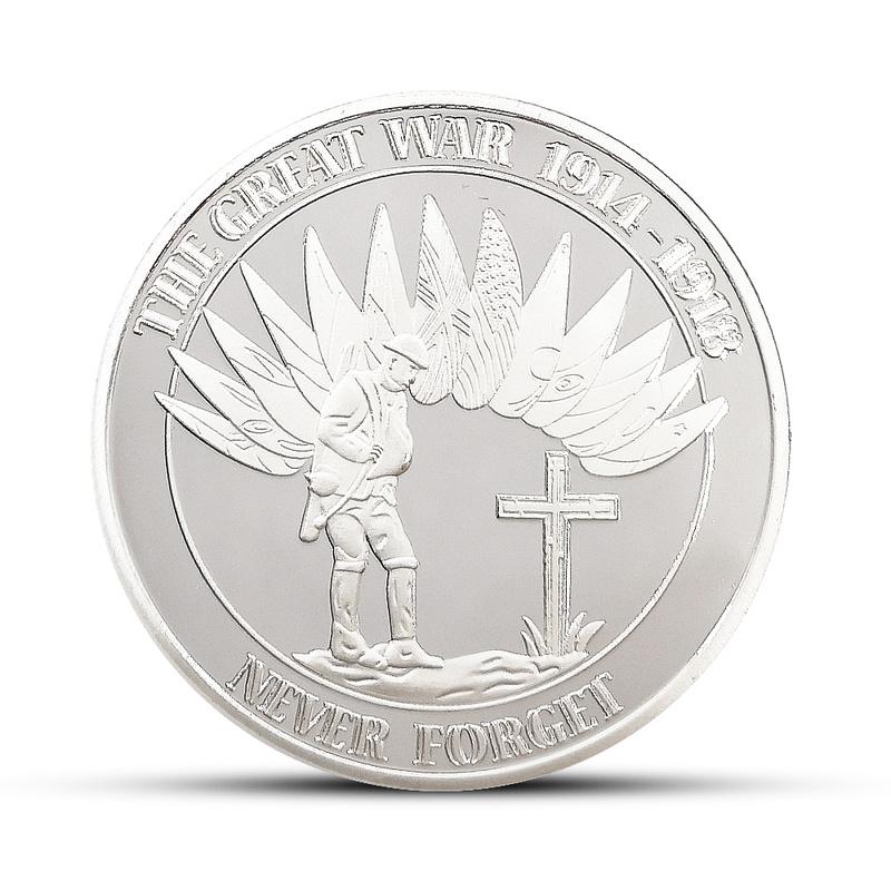 Sieges-Gedenkmünze des Ersten Weltkriegs. Militär-Gedenkmünzen-Sammelmünze