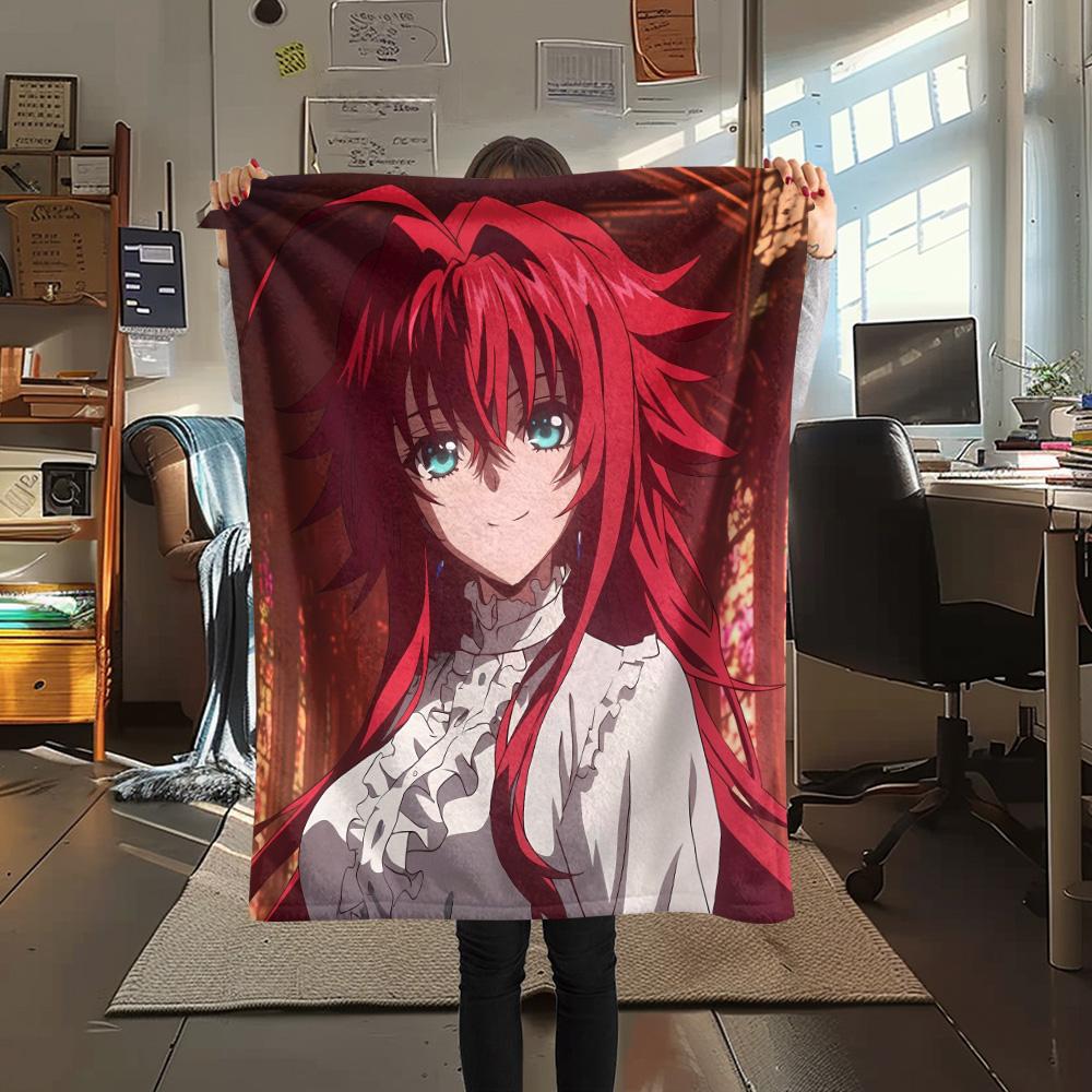 Gremory Print Flannel Blanket, High Quality Comfortable for All Seasons, Home Decor, Warmth and Comfort