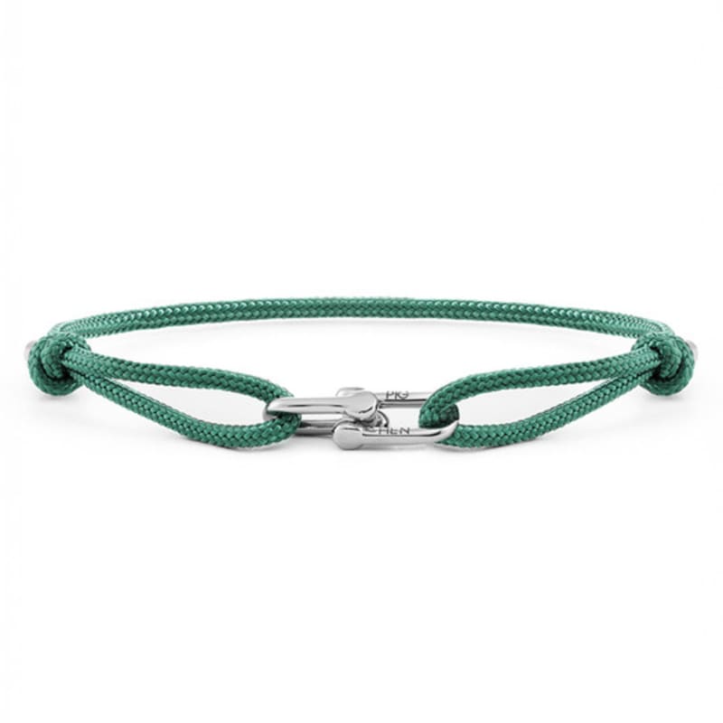 PIG & HEN DUNTING DIN BRACELET - Patina Green X Silver