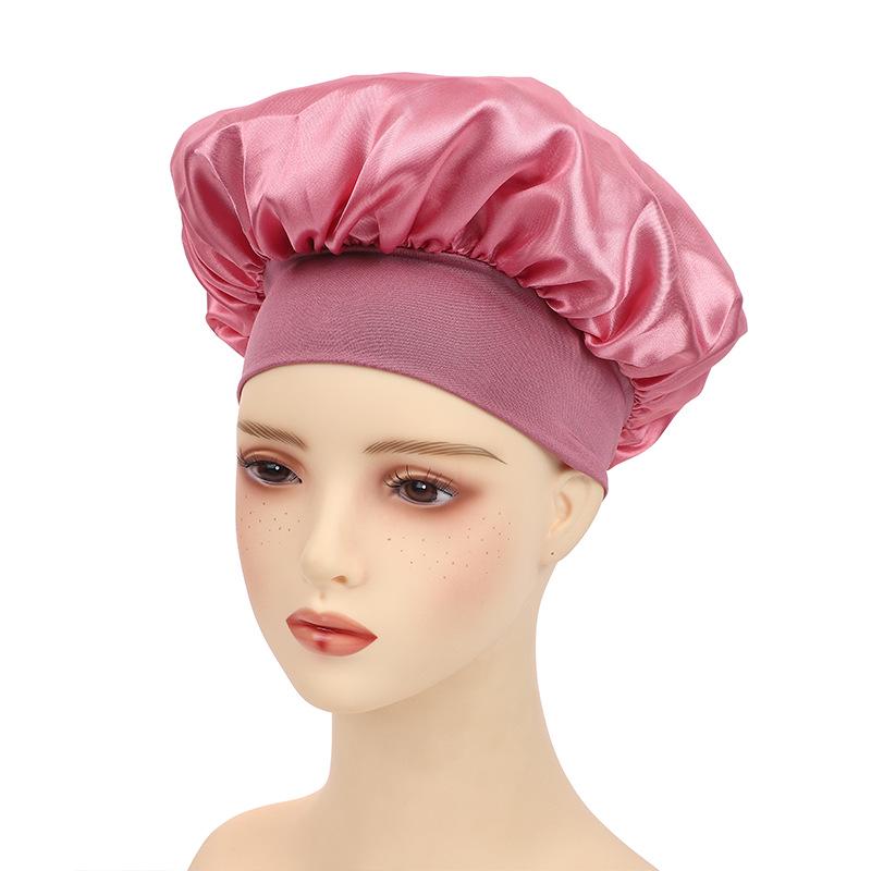 High Elastic Satin Night Cap - Beauty & Hair Care Headscarf for Women