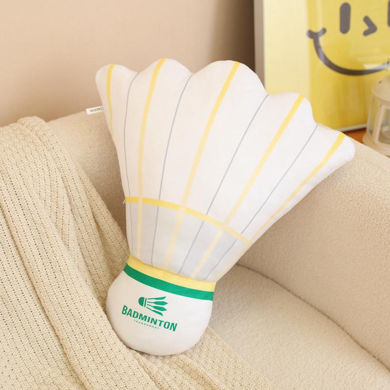 

Simulated Badminton Pillow Cartoon Ball Plush Toy Office Nap Pillow Photo Artifact 50x40cm 0.4kg