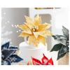 1 Stück 26cm Weihnachtsbaumdekoration Weihnachten Simulationsblume Reifblume DIY Partyatmosphäre Dekorationen