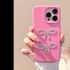 3D Sparkling Diamond Bow Phone Case17Apple16Light Luxury iphone14promax Applicable13Advanced Sense11