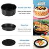 13Pcs Air Fryer Accessories Set Non-stick Safe Durable Compatible with 3.7-6.8QT Oil-free Fryer Universal Kitchen Baking Tools
