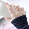 Korean Style Rose Gold Titanium Steel Arrow Flower Two-Joint Ring