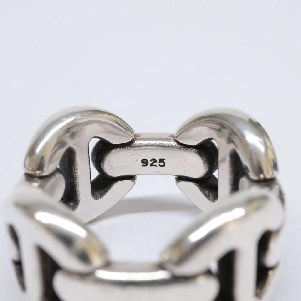 HOORSENBUHS 925 QUAD LINK Ring Ring 18 SilverUsed