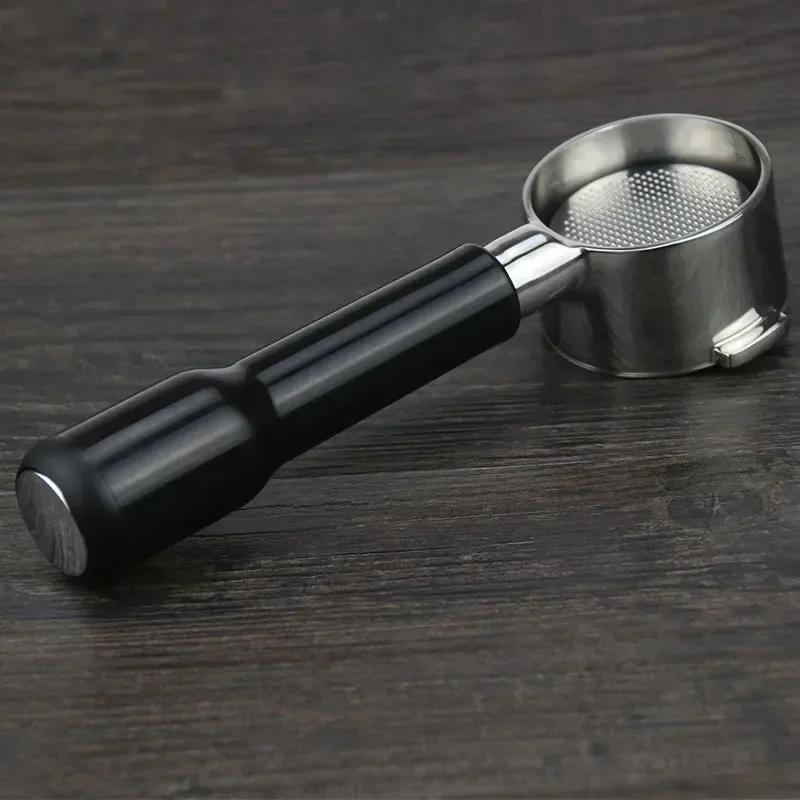 58MM Edelstahl Kaffeeporzafilter E61 Flacher Boden Einzelner Auslauf Espresso Kaffee Zubehör Küchenmaschine Barista Werkzeuge