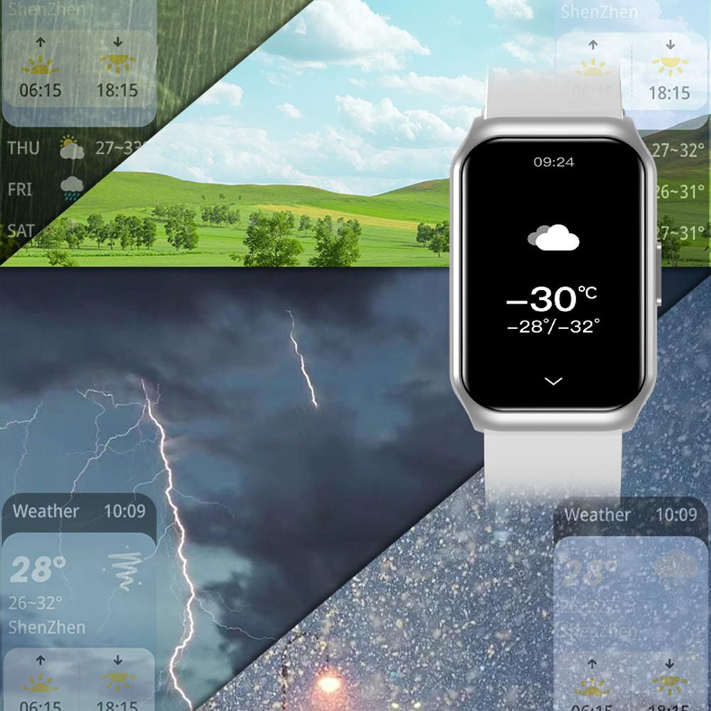 New Smart Watch Bluetooth Calling Heart Rate Blood Oxygen&Sleep Monitoring Flashlight IP68 Waterproof Voice Assistant Men Women Smartwatch HW12