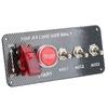 Led Toggle Switch Car Accessories Carbon Fiber 12V Led Ignition Switch Panel For Racing Car Engine Start Push Button