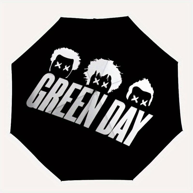 

1pc GREEN DAY Automatic Umbrella 8-Bone Design Compact Gear for Outdoor Travel, Perfect Gift for Friends or Family yy280828153