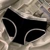 Comfortable Cotton Women's Mid Waist Breathable Sports Underwear For Students