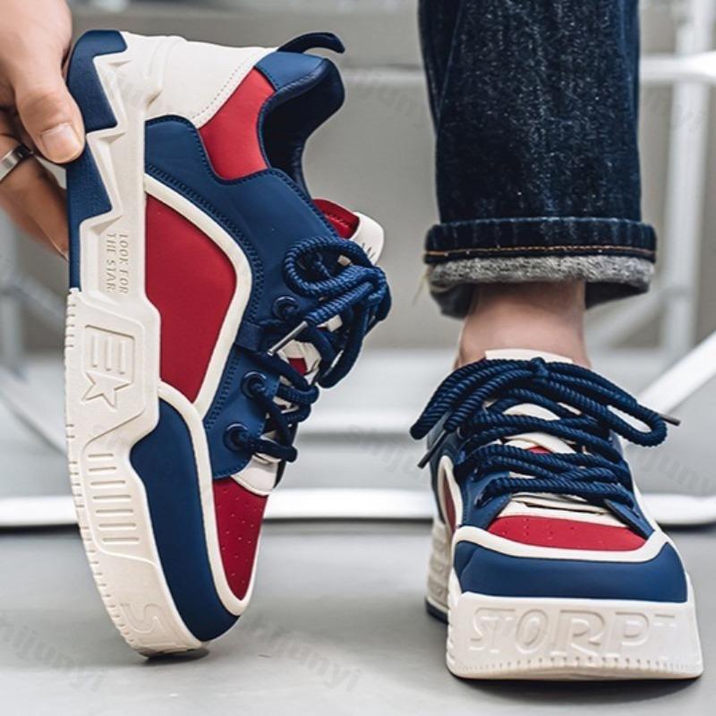 Fashion Men's 2025 Spring Versatile Wear-resistant Sports Flat Shoes Outdoor Sports Fashion Trend Comfortable Non slip Chunky sneakers