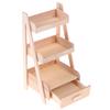 1:12  Dollhouse Wood Shelf Flower Stand Mini Furniture Model Toys