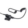 W89C 7.1mm Telescopic Heavy Duty Acoustic Air Tube Earphone Headset Mic Headphone 7.1mm Plug For Walkie Talkie Radios