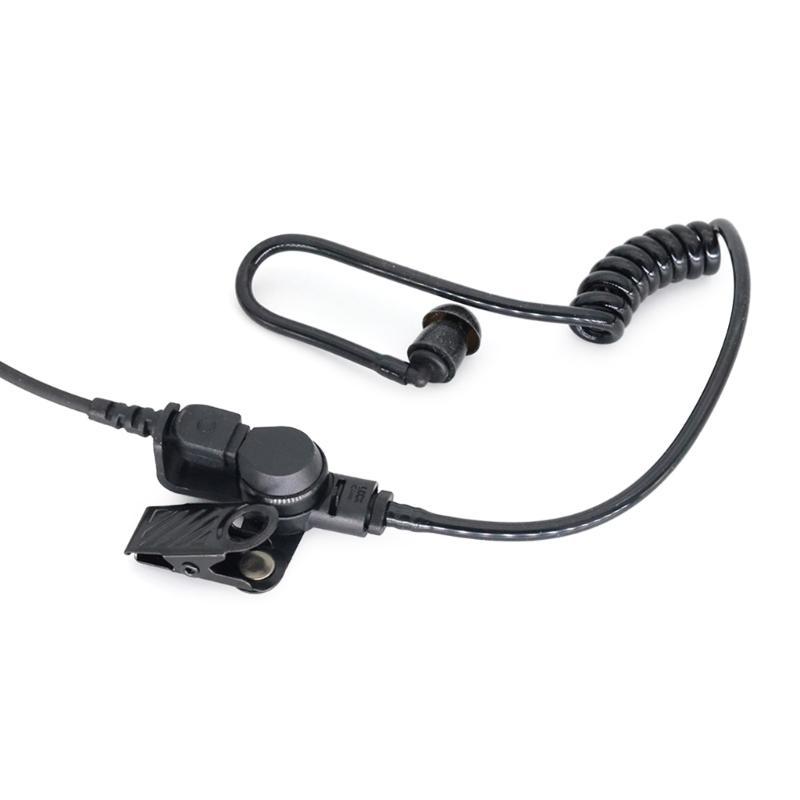 W89C 7.1mm Telescopic Heavy Duty Acoustic Air Tube Earphone Headset Mic Headphone 7.1mm Plug For Walkie Talkie Radios