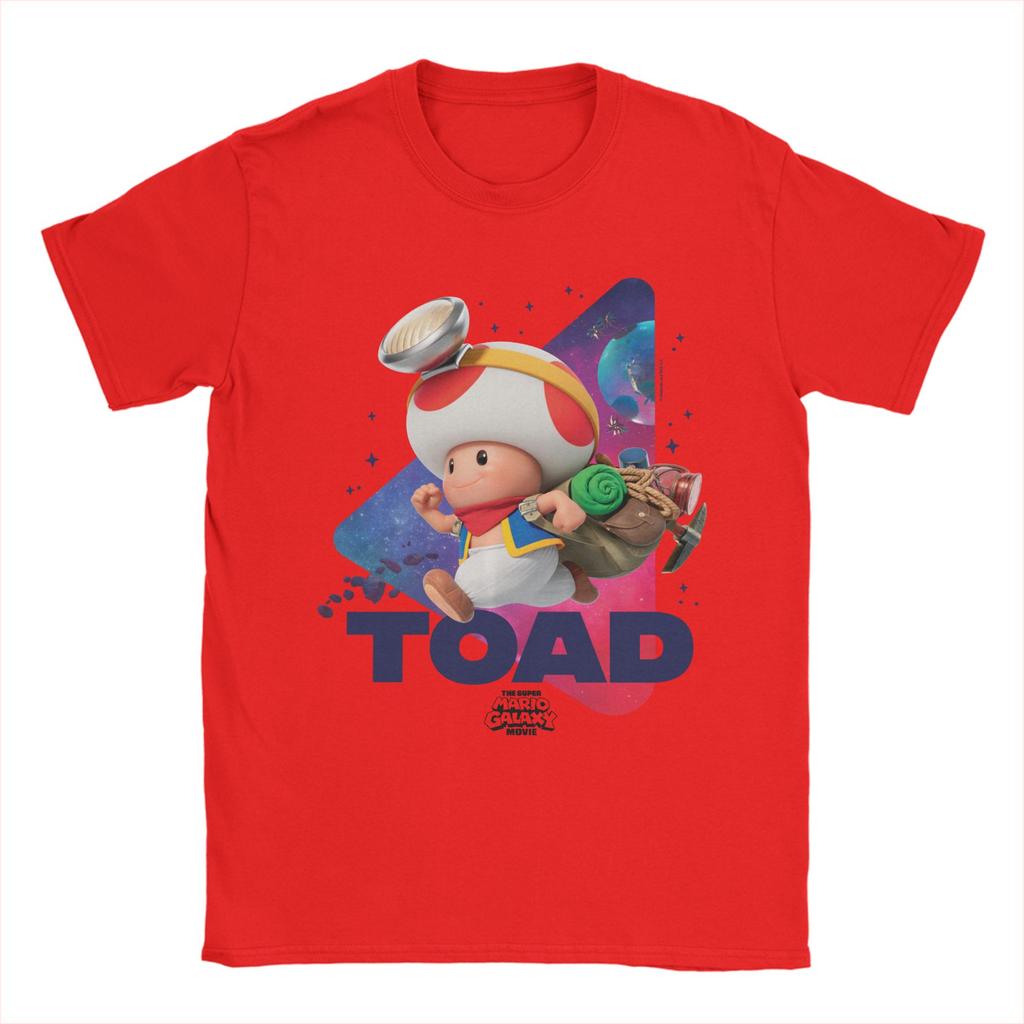 The Super Marios Galaxy Movie Toad Galaxy Run TShirts for Unisex Women 100 Cotton T Shirts Short Sleeve Tees Gift Idea Clothing