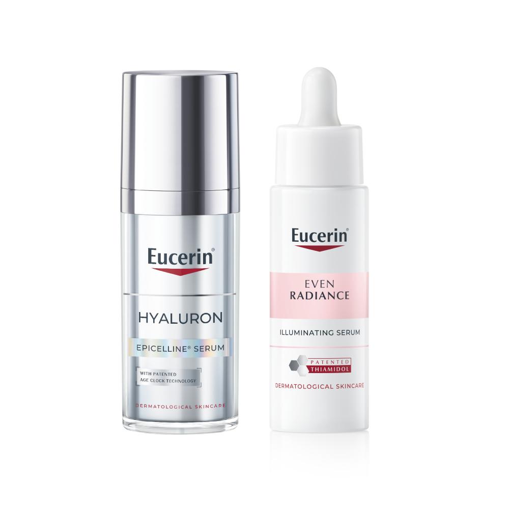 [Eucerin] Сыворотка Hyaluron-Filler + Elasticity 30 мл + Осветляющая сыворотка 30 мл Набор из 2 предметов