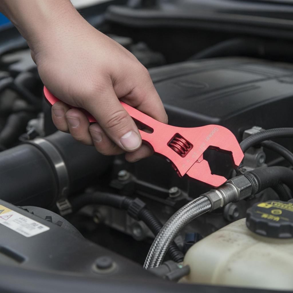 V-Type Wrench Strong Grip Adjustable Quick-Adjust for Automotive Repair