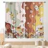 Mushroom Curta, Retro Wild Floral Botanical Mushroom Cottagecore Nature Plants Herbs Farmhouse Blackout Drapes For Kitchen