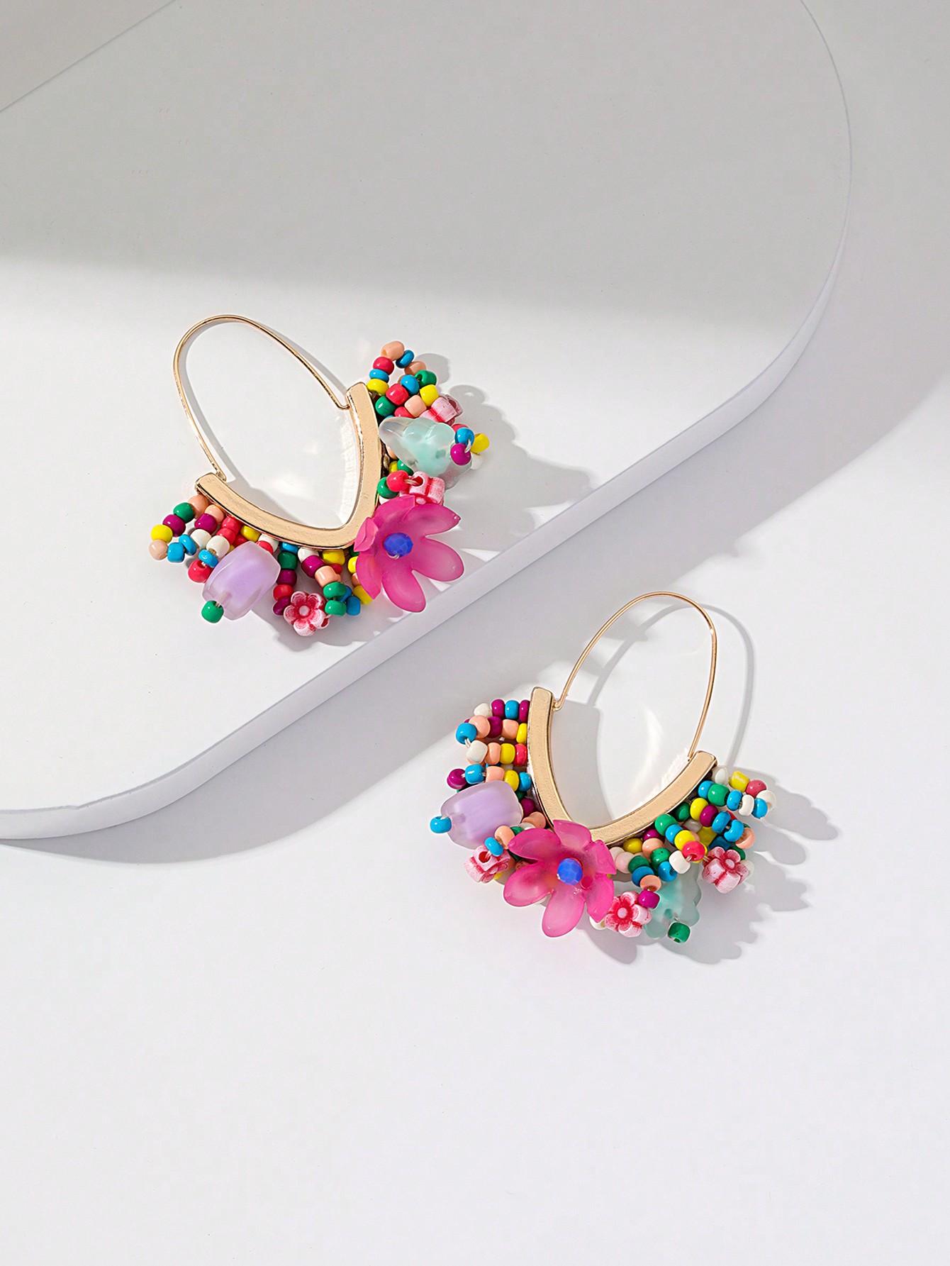 

Модные серьги-подвески для женщин красный