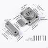 Knob Twist Hasp Lock Keyless Security for Cabinets And Doors with Combination