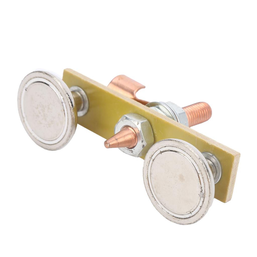 Welding Machine Ground Connector Welding Magnet Head Iron Insulation Board Double Ground Connector Spotter Tool 4mm Welding Tool