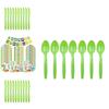 Colorful Cartoon Dinosaur Party Birthday Supplies Tableware Plates Cups Banner Set