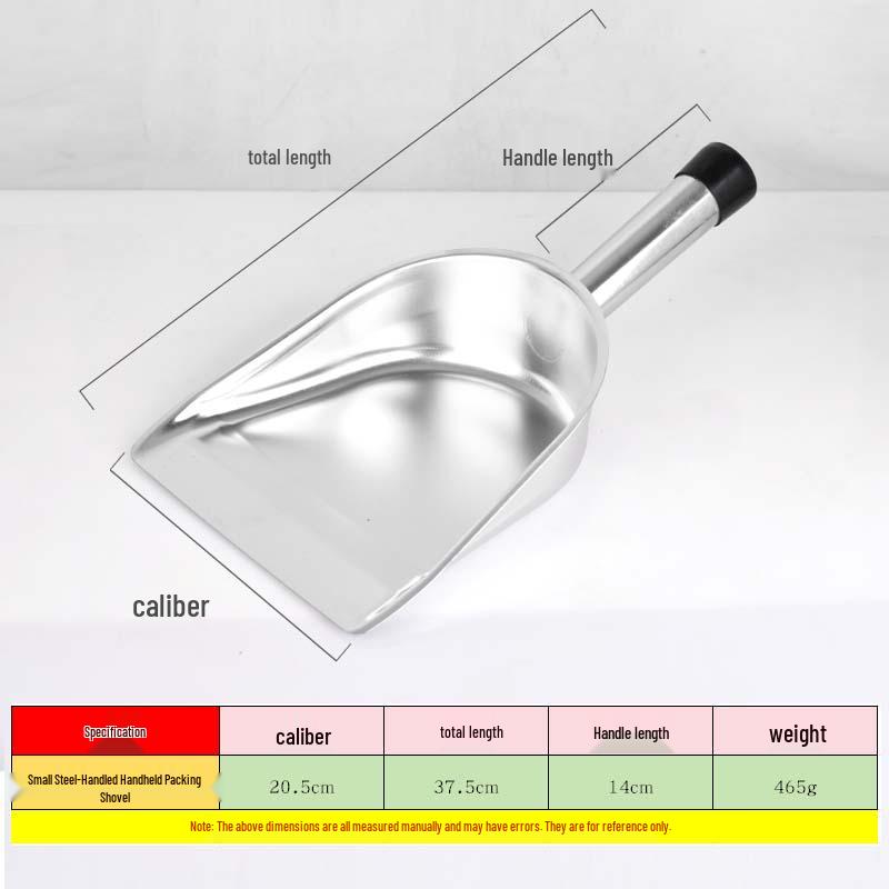 Compact Handheld Stainless Steel Dustpan - Durable, Portable, Short Handle for Household Cleaning