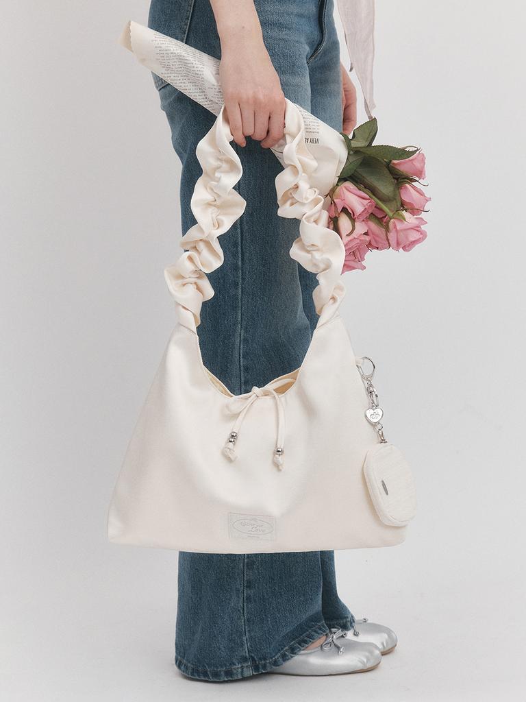 Engbrox Bloom Shirring Shoulder Bag_2 Colors