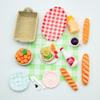 1Set Dollhouse Mini Breakfast Play Dim Sum Bread Jam Plate Model Miniature Kitchen Cooking Baking Model Diy Doll Accessories
