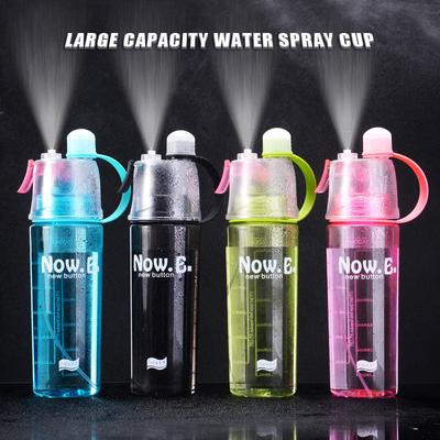Tasse à eau en plastique 600 ml Coupe à pulvérisation pour sports d'extérieur Tasse à eau pour enfants Bouteille d'eau grande capacité Fitness