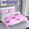 3pcs Courage the Cowardly Dog Pattern Bedding Set Duvet Cover Set Includes Duvet Cover &pillowcases, Perfect All Season Bedroom Decoration & Gift