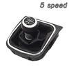 New OE Style High Quality 5 6 Speed Manual Gear Shift Knob With Boot Cover Complete Set For VW Golf Jetta MK6 MK5 Rabbit Models