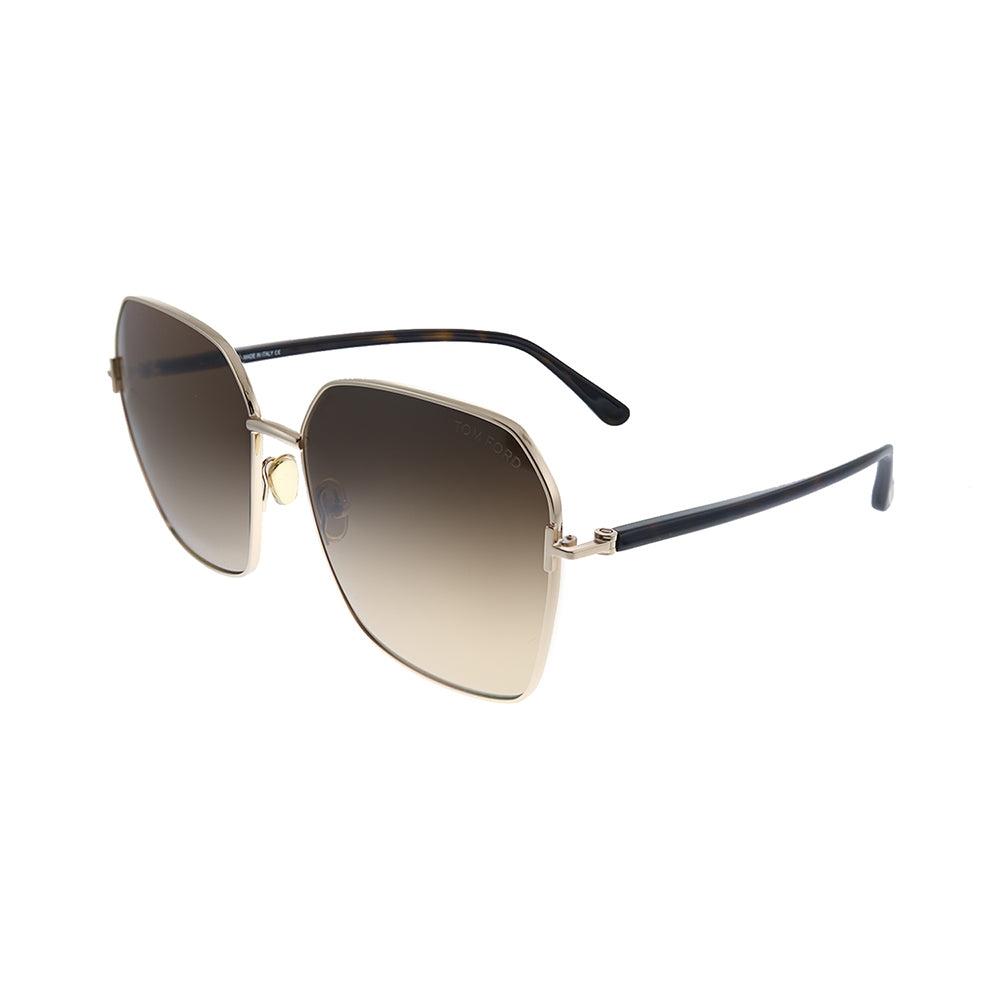 

Женские солнцезащитные очки Tom Ford Claudia-02 TF 839 52F с геометрическим рисунком