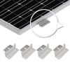 4PCS Solar Panel Z Brackets Aluminum Alloy Photovoltaic Panel Mounting Bracket Screw Kit for RV Trailer Boat